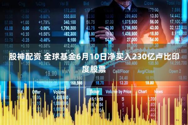 股神配资 全球基金6月10日净买入230亿卢比印度股票