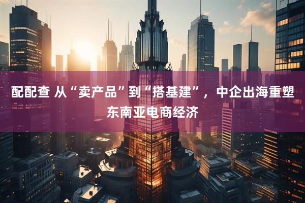 配配查 从“卖产品”到“搭基建”，中企出海重塑东南亚电商经济