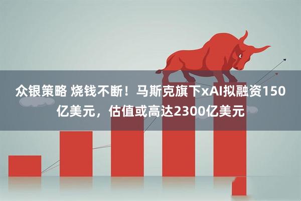 众银策略 烧钱不断！马斯克旗下xAI拟融资150亿美元，估值或高达2300亿美元