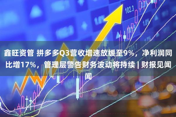 鑫旺资管 拼多多Q3营收增速放缓至9%，净利润同比增17%，管理层警告财务波动将持续 | 财报见闻